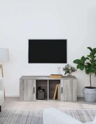 vidaXL ТB шкаф сив сонома 100x35x40 см инженерно дърво