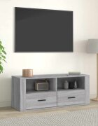 vidaXL ТB шкаф сив сонома 100x35x40 см инженерно дърво