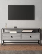 vidaXL ТB шкаф сив сонома 100x35x45 см инженерно дърво