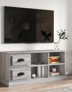 vidaXL ТB шкаф сив сонома 102x355x475 см инженерно дърво