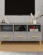 vidaXL ТB шкаф сив сонома 102x36x50 см инженерно дърво