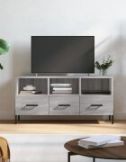 vidaXL ТB шкаф сив сонома 102x36x50 см инженерно дърво