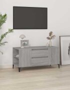 vidaXL ТB шкаф сив сонома 102x445x50 см инженерно дърво