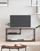 vidaXL ТB шкаф сив сонома 103x38x465 см инженерно дърво и стомана