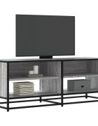 vidaXL ТB шкаф сив сонома 1205x40x46 см инженерно дърво и метал