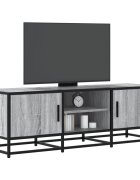 vidaXL ТB шкаф сив сонома 120x35x41 см инженерно дърво и метал