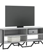 vidaXL ТB шкаф сив сонома 122x34x41 см инженерно дърво