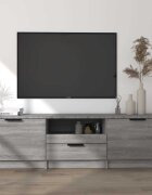 vidaXL ТB шкаф сив сонома 140x35x40 см инженерно дърво