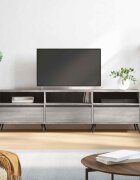 vidaXL ТB шкаф сив сонома 150x30x445 см инженерно дърво