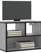 vidaXL ТB шкаф сив сонома 60x31x395 см инженерно дърво и метал