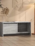 vidaXL ТB шкаф сив сонома 90x35x40 см инженерно дърво