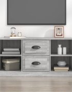 vidaXL ТB шкаф сив сонома 995x355x48 см инженерно дърво