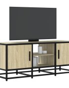 vidaXL ТB шкаф сонома дъб 100x35x41 см инженерно дърво и метал