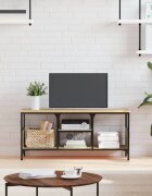 vidaXL ТB шкаф сонома дъб 100x35x45 см инженерно дърво и желязо