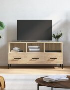 vidaXL ТB шкаф сонома дъб 102x36x50 см инженерно дърво
