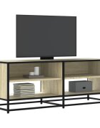 vidaXL ТB шкаф сонома дъб 1205x40x46 см инженерно дърво и метал