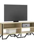 vidaXL ТB шкаф сонома дъб 122x34x41 см инженерно дърво