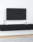 vidaXL ТB шкафове 2 бр черен дъб 80x31x255 см инженерно дърво