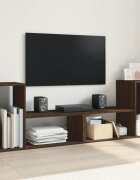 vidaXL ТB шкафове 2 бр кафяв дъб 75x30x50 см инженерно дърво