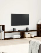 vidaXL ТB шкафове 2 бр опушен дъб 100x30x50 см инженерно дърво
