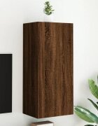 vidaXL ТB стенен шкаф кафяв дъб 405x30x90 см инженерно дърво