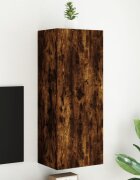 vidaXL ТB стенен шкаф опушен дъб 405x30x102 см инженерно дърво