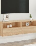 vidaXL ТB стенен шкаф сонома дъб 100x30x30 см инженерно дърво