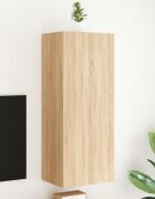 vidaXL ТB стенен шкаф сонома дъб 405x30x102 см инженерно дърво