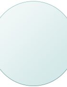 vidaXL Темпериран стъклен плот за кръгла маса 300 мм