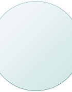 vidaXL Темпериран стъклен плот за кръгла маса 900 мм