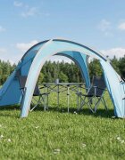 vidaXL Тент за трекинг с дъждобран водоустойчив 3-местен Синьо