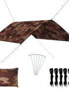 vidaXL Тента за къмпинг 3x2 м камуфлаж