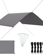 vidaXL Тента за къмпинг 3x2 м сива
