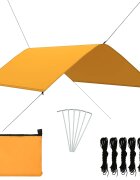 vidaXL Тента за къмпинг 3x2 м жълта