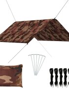 vidaXL Тента за къмпинг 3x285 м камуфлаж