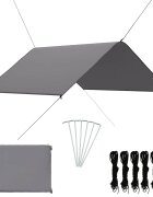 vidaXL Тента за къмпинг 3x285 м сива