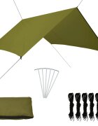 vidaXL Тента за къмпинг 3x285 м зелена