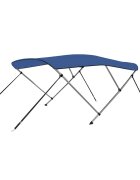 vidaXL Тента за лодка 3 дъги синя 183x140x137 см