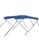 vidaXL Тента за лодка 3 дъги синя 183x160x137 см