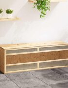 vidaXL Терариум инженерно дърво 144x46x48 см