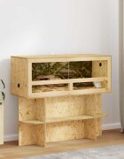 vidaXL Терариум Кафяво 100 x 40 x 40 cm ОСБ