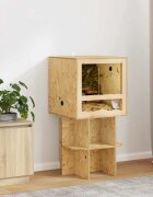 vidaXL Терариум Кафяво 50 x 50 x 50 cm ОСБ