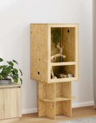 vidaXL Терариум Кафяво 50 x 50 x 80 cm ОСБ