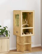 vidaXL Терариум Кафяво 50 x 50 x 80 cm ОСБ