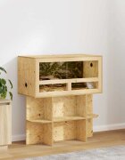 vidaXL Терариум Кафяво 80 x 40 x 40 cm ОСБ