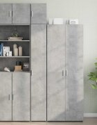 vidaXL Тесен шкаф бетонно сив 30x425x225 см инженерно дърво