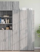 vidaXL Тесен шкаф сив сонома 30x425x225 см инженерно дърво