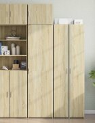 vidaXL Тесен шкаф сонома дъб 50x425x225 см инженерно дърво