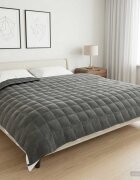 vidaXL Тежко одеяло Антрацит 220 x 240 cm 15 kg 100% Памук 205T