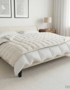 vidaXL Тежко одеяло Бяло 155 x 220 cm 11 kg 100% Памук 205T